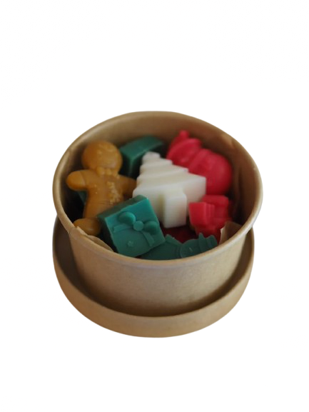 Χριστουγεννιάτικα wax melts, με άρωμα μελομακάρονο & μπισκότα τζίντζερ